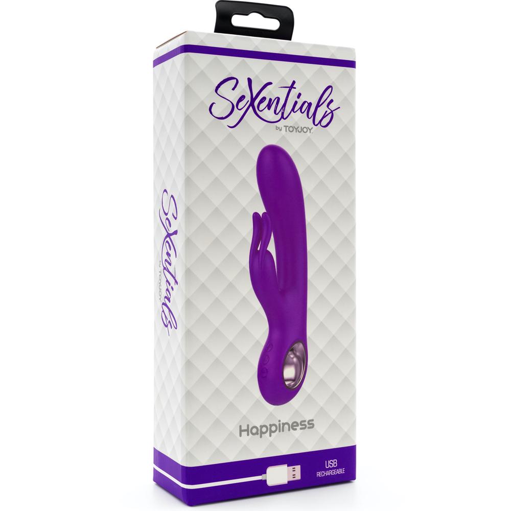 ToyJoy Sexentials Happiness Rabbit Vibe - Extreme Toyz Singapore - https://extremetoyz.com.sg - Sex Toys and Lingerie Online Store