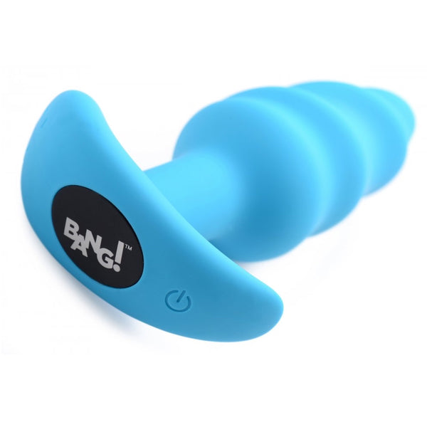 Bang! Remote Control 21X Vibrating Silicone Swirl Butt Plug - Extreme Toyz Singapore - https://extremetoyz.com.sg - Sex Toys and Lingerie Online Store