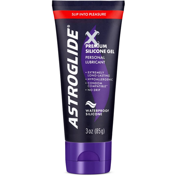 ASTROGLIDE X Premium Silicone Gel 3 oz. (85g) - Extreme Toyz Singapore - https://extremetoyz.com.sg - Sex Toys and Lingerie Online Store - Bondage Gear / Vibrators / Electrosex Toys / Wireless Remote Control Vibes / Sexy Lingerie and Role Play / BDSM / Dungeon Furnitures / Dildos and Strap Ons  / Anal and Prostate Massagers / Anal Douche and Cleaning Aide / Delay Sprays and Gels / Lubricants and more...