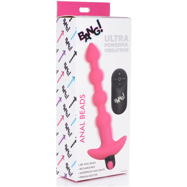 Bang! Remote Control Vibrating Silicone Anal Beads - Extreme Toyz Singapore - https://extremetoyz.com.sg - Sex Toys and Lingerie Online Store
