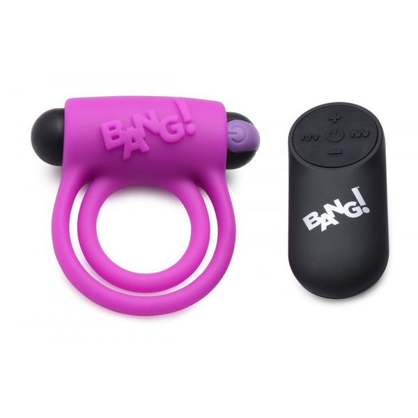 Bang! Remote Control 28X Vibrating Cock Ring and Bullet - Extreme Toyz Singapore - https://extremetoyz.com.sg - Sex Toys and Lingerie Online Store