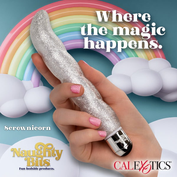 CalExotics Naughty Bits Screwnicorn Majestic G-spot Vibrator - Extreme Toyz Singapore - https://extremetoyz.com.sg - Sex Toys and Lingerie Online Store