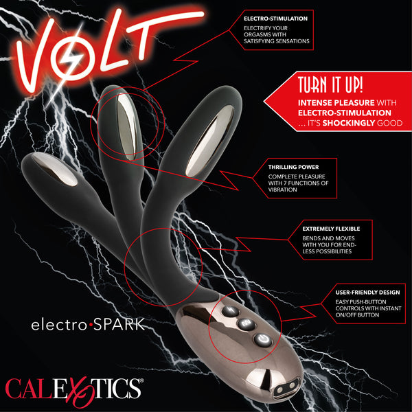 CalExotics Volt Electro-Spark Rechargeable Electrosex Vibrator - Extreme Toyz Singapore - https://extremetoyz.com.sg - Sex Toys and Lingerie Online Store