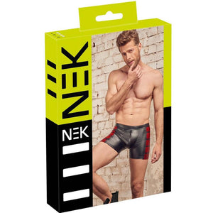 NEK Matte Look Black/Red Pants (5 Sizes Available) - Extreme Toyz Singapore - https://extremetoyz.com.sg - Sex Toys and Lingerie Online Store