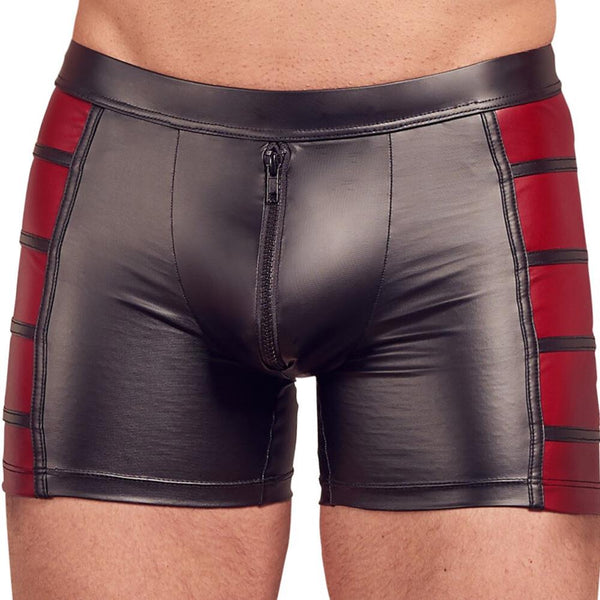 NEK Matte Look Black/Red Pants (5 Sizes Available) - Extreme Toyz Singapore - https://extremetoyz.com.sg - Sex Toys and Lingerie Online Store