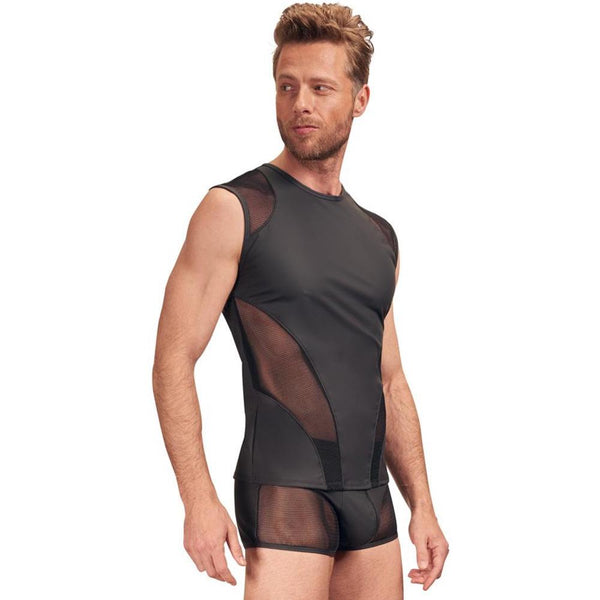 NEK Matt Look Sleeveless Shirt (5 Sizes Available) - Extreme Toyz Singapore - https://extremetoyz.com.sg - Sex Toys and Lingerie Online Store