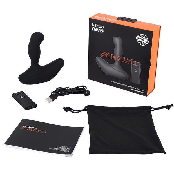 Nexus Revo Stealth Remote Control Rechargeable Rotating Prostate Massager - Extreme Toyz Singapore - https://extremetoyz.com.sg - Sex Toys and Lingerie Online Store
