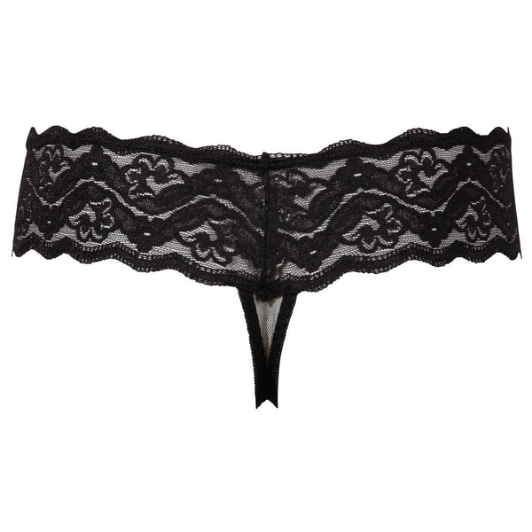 Cottelli Collection Lace Pearl Thong (4 Sizes Available) - Extreme Toyz Singapore - https://extremetoyz.com.sg - Sex Toys and Lingerie Online Store
