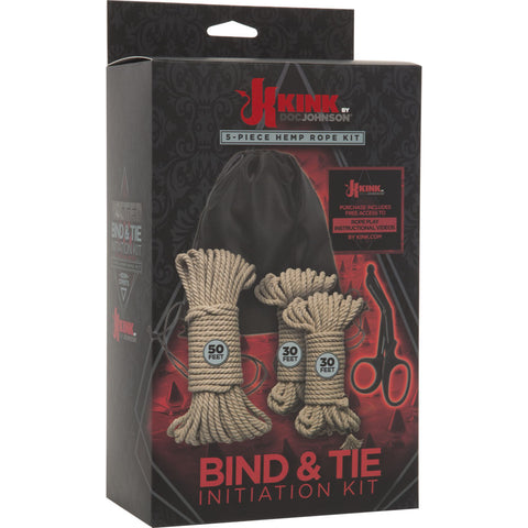 KINK - Bind & Tie Initiation Kit - 5 Piece Hemp Rope Kit