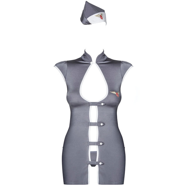 Obsessive Lingerie Tempting Stewardess Costume - Extreme Toyz Singapore - https://extremetoyz.com.sg - Sex Toys and Lingerie Online Store