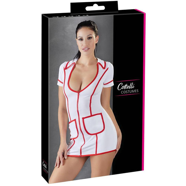 Cottelli Collection Nurse Dress (4 Sizes Available) - Extreme Toyz Singapore - https://extremetoyz.com.sg - Sex Toys and Lingerie Online Store