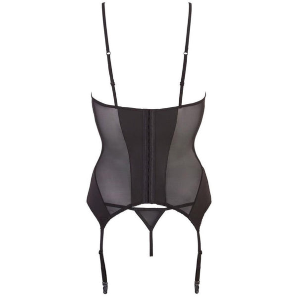 Cottelli Collection Basque And String Suspender Set (4 Sizes Available) - Extreme Toyz Singapore - https://extremetoyz.com.sg - Sex Toys and Lingerie Online Store
