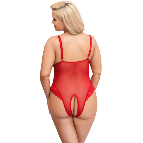 Cottelli Collection Plus Size Crotchless Body (4 Sizes Available) - Extreme Toyz Singapore - https://extremetoyz.com.sg - Sex Toys and Lingerie Online Store