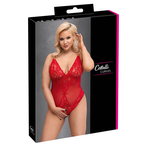 Cottelli Collection Plus Size Crotchless Body (4 Sizes Available) - Extreme Toyz Singapore - https://extremetoyz.com.sg - Sex Toys and Lingerie Online Store