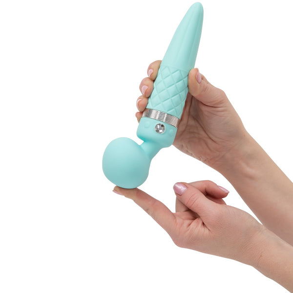 BMS Pillow Talk Sultry Luxurious Rechargeable Dual-Ended Wand Massager (2 Colours Available) -  Extreme Toyz Singapore - https://extremetoyz.com.sg - Sex Toys and Lingerie Online Store