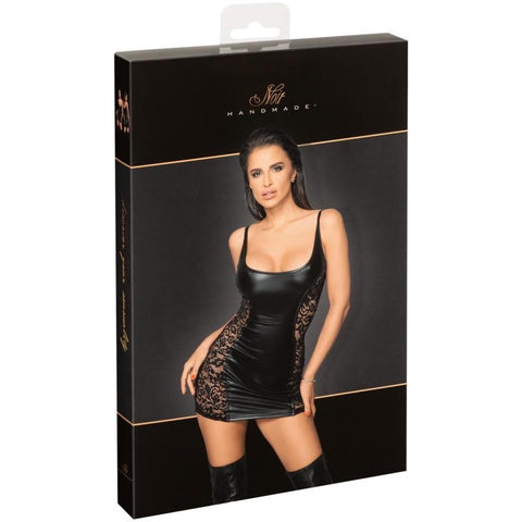 NOIR Wetlook and Lace Mini Dress (4 Sizes Available) - Extreme Toyz Singapore - https://extremetoyz.com.sg - Sex Toys and Lingerie Online Store