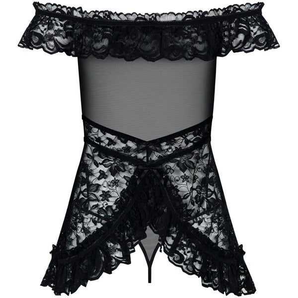 Obsessive Lingerie Lace Babydoll & Thong- Extreme Toyz Singapore - https://extremetoyz.com.sg - Sex Toys and Lingerie Online Store