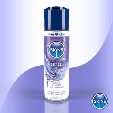 Skins Anal Silicone & Aqua Hybrid Lubricant 4.4 oz. (130ml) - Extreme Toyz Singapore - https://extremetoyz.com.sg - Sex Toys and Lingerie Online Store