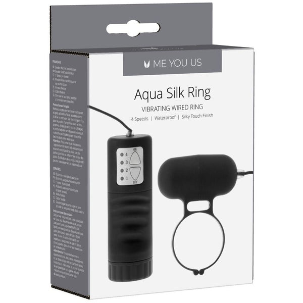 Me You Us Aqua Silks Vibrating Wired Cock Ring - Extreme Toyz Singapore - https://extremetoyz.com.sg - Sex Toys and Lingerie Online Store