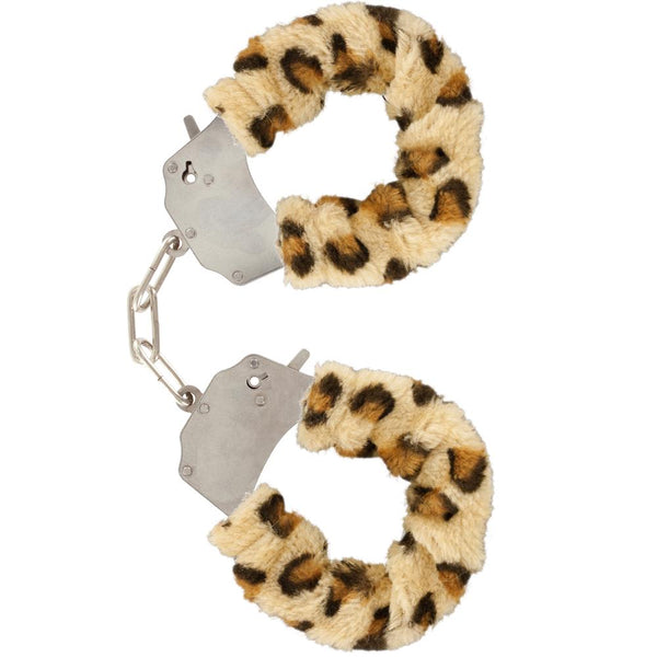 Toy Joy Furry Fun Hand Cuffs Leopard Plush