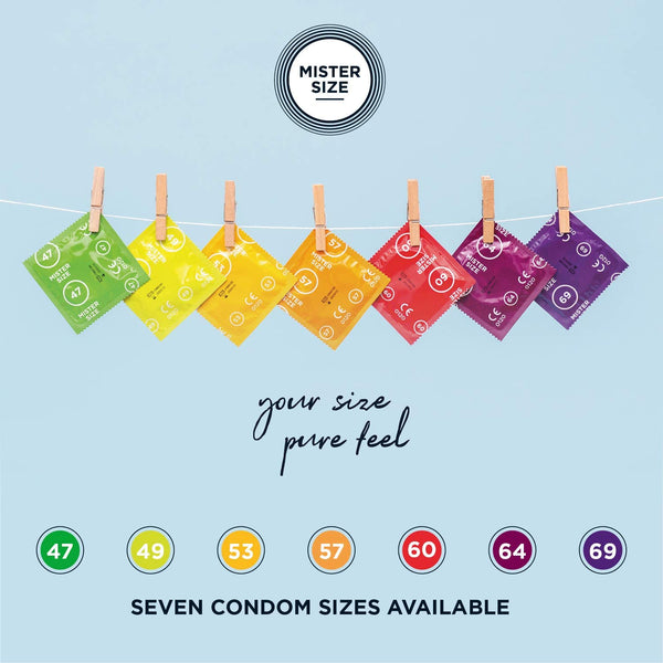 MISTER SIZE 47mm Your Size Pure Feel Condoms 3/10/36 Pack - Extreme Toyz Singapore - https://extremetoyz.com.sg - Sex Toys and Lingerie Online Store