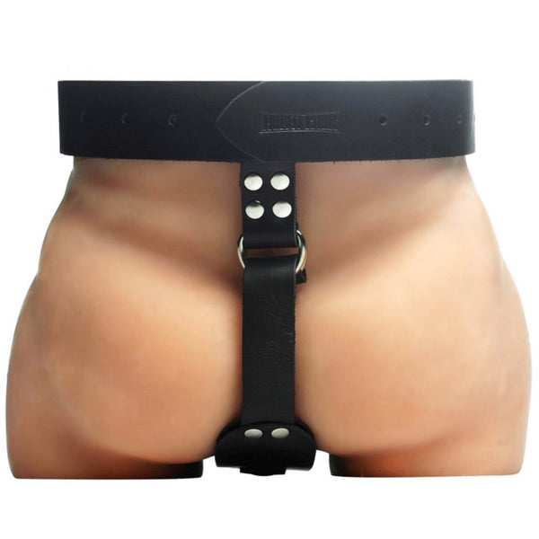 Strict Leather Male Butt Plug Harness - Extreme Toyz Singapore - https://extremetoyz.com.sg - Sex Toys and Lingerie Online Store