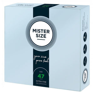 MISTER SIZE 47mm Your Size Pure Feel Condoms 3/10/36 Pack - Extreme Toyz Singapore - https://extremetoyz.com.sg - Sex Toys and Lingerie Online Store