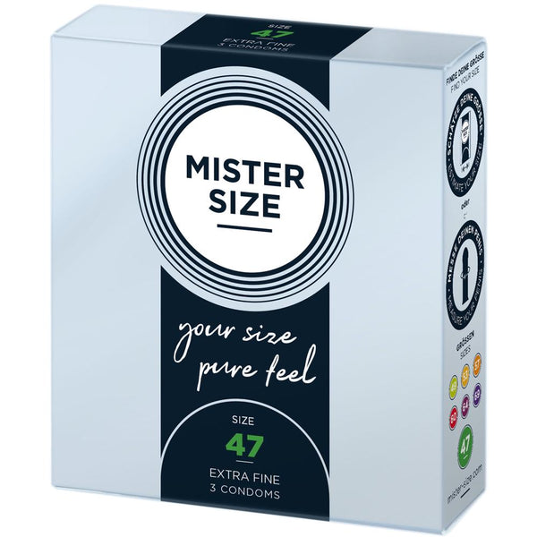 MISTER SIZE 47mm Your Size Pure Feel Condoms 3/10/36 Pack - Extreme Toyz Singapore - https://extremetoyz.com.sg - Sex Toys and Lingerie Online Store