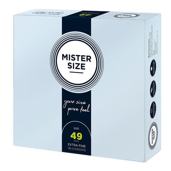 MISTER SIZE 49mm Your Size Pure Feel Condoms 3/10/36 Pack - Extreme Toyz Singapore - https://extremetoyz.com.sg - Sex Toys and Lingerie Online Store