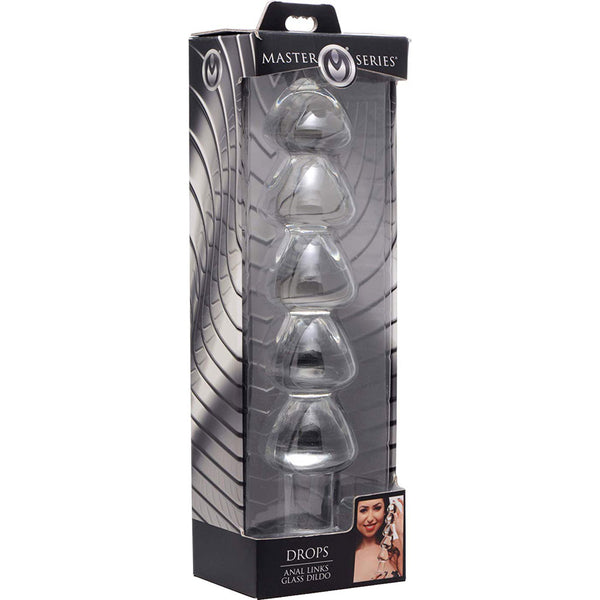 Master Series Drops Anal Link Glass Dildo - Extreme Toyz Singapore - https://extremetoyz.com.sg - Sex Toys and Lingerie Online Store - Bondage Gear / Vibrators / Electrosex Toys / Wireless Remote Control Vibes / Sexy Lingerie and Role Play / BDSM / Dungeon Furnitures / Dildos and Strap Ons  / Anal and Prostate Massagers / Anal Douche and Cleaning Aide / Delay Sprays and Gels / Lubricants and more...