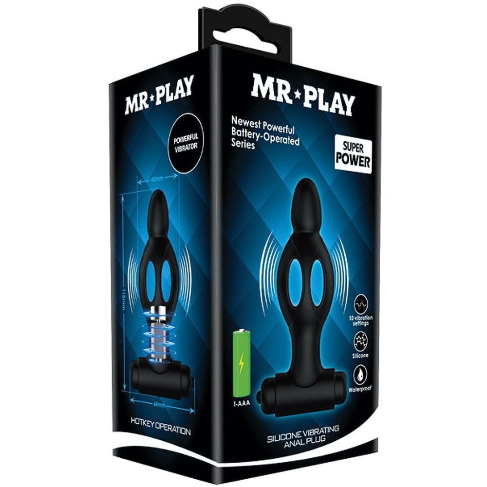 Rimba Mr. Play Silicone Vibrating Anal Plug - Extreme Toyz Singapore - https://extremetoyz.com.sg - Sex Toys and Lingerie Online Store