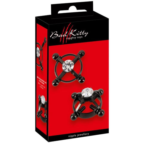 Bad Kitty Shiny Star Nipple Jewellery - Extreme Toyz Singapore - https://extremetoyz.com.sg - Sex Toys and Lingerie Online Store