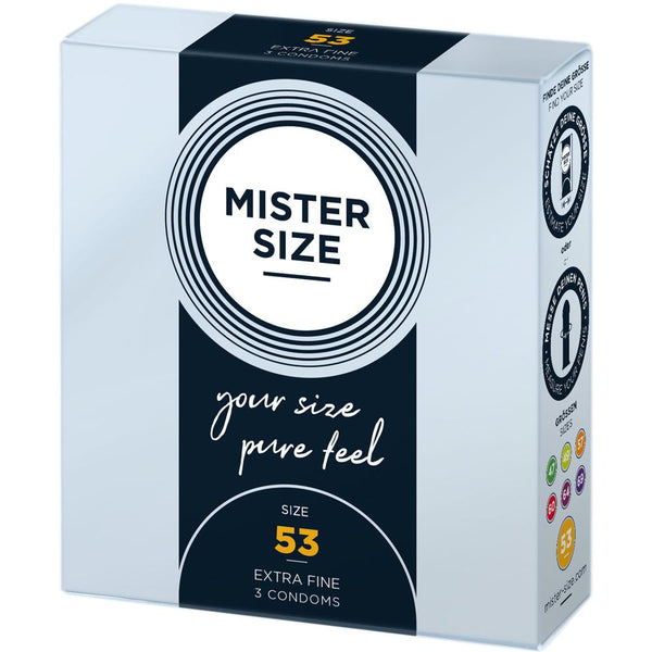 MISTER SIZE 53mm Your Size Pure Feel Condoms 3/10/36 Pack - Extreme Toyz Singapore - https://extremetoyz.com.sg - Sex Toys and Lingerie Online Store