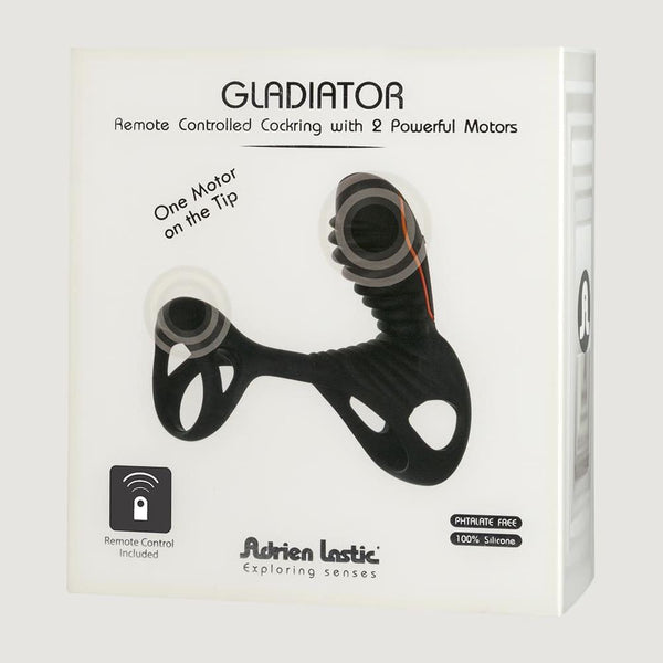 Adrien Lastic Gladiator with Remote Control (Vibrating ring + Clitoral stimulation + Vaginal + Prostate + Anus) -  Extreme Toyz Singapore - https://extremetoyz.com.sg - Sex Toys and Lingerie Online Store