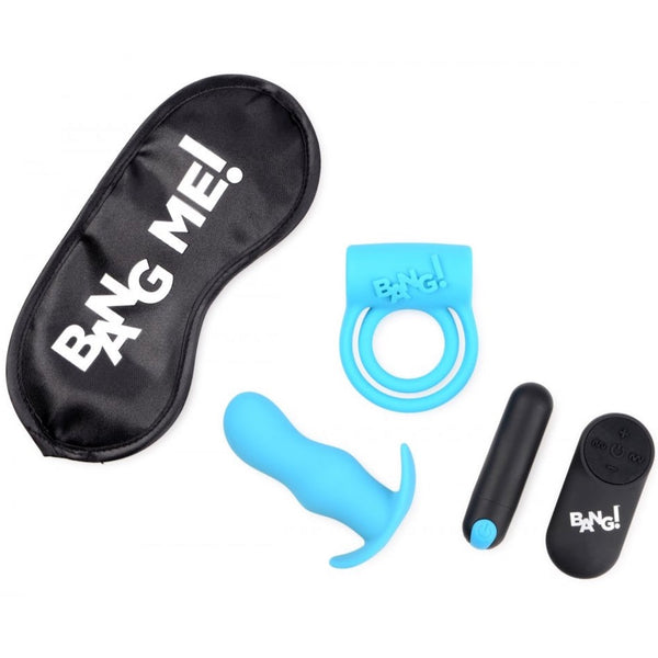 Bang! Duo Blast Remote Control Cock Ring and Butt Plug Vibe Kit - Extreme Toyz Singapore - https://extremetoyz.com.sg - Sex Toys and Lingerie Online Store