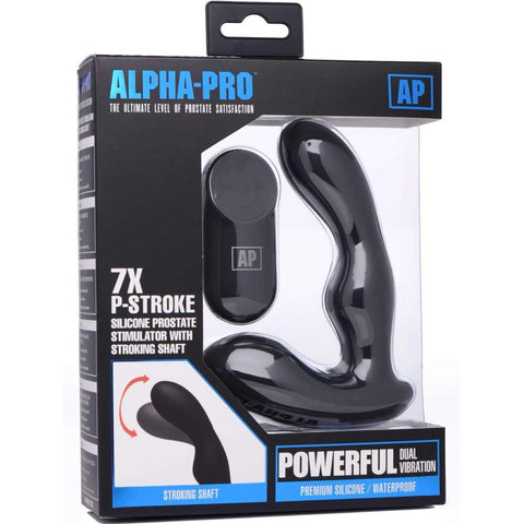 Alpha-Pro 7X P-Stroke Silicone Prostate Stimulator - Extreme Toyz Singapore - https://extremetoyz.com.sg - Sex Toys and Lingerie Online Store - Bondage Gear / Vibrators / Electrosex Toys / Wireless Remote Control Vibes / Sexy Lingerie and Role Play / BDSM / Dungeon Furnitures / Dildos and Strap Ons  / Anal and Prostate Massagers / Anal Douche and Cleaning Aide / Delay Sprays and Gels / Lubricants and more...