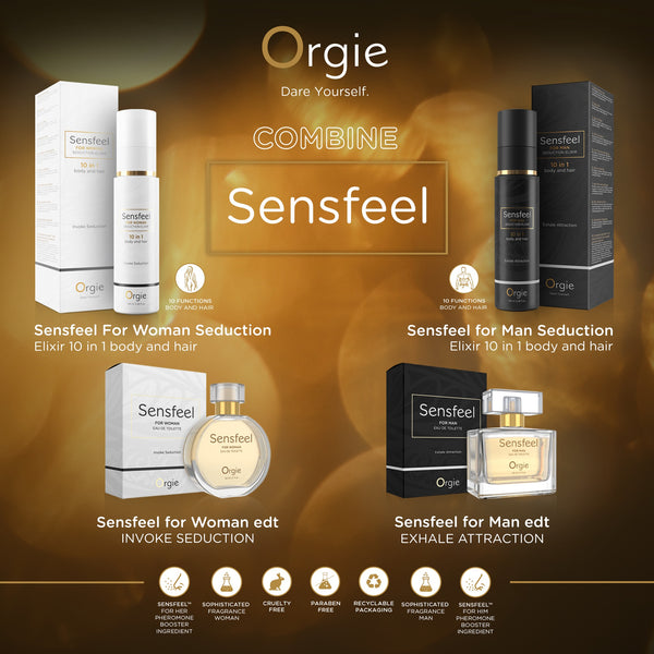 Orgie Sensfeel for Man Seduction Elixir 10 in 1 for Body and Hair - 100ml - Extreme Toyz Singapore - https://extremetoyz.com.sg - Sex Toys and Lingerie Online Store