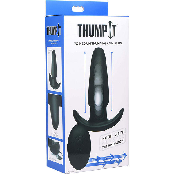 Thump-It Kinetic Thumping 7X Medium Anal Plug - Extreme Toyz Singapore - https://extremetoyz.com.sg - Sex Toys and Lingerie Online Store - Bondage Gear / Vibrators / Electrosex Toys / Wireless Remote Control Vibes / Sexy Lingerie and Role Play / BDSM / Dungeon Furnitures / Dildos and Strap Ons  / Anal and Prostate Massagers / Anal Douche and Cleaning Aide / Delay Sprays and Gels / Lubricants and more...