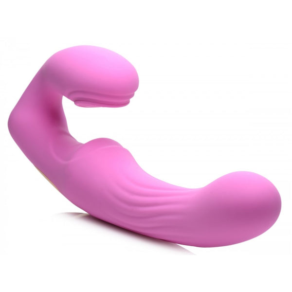 Strap U 15X U-Pulse Silicone Pulsating and Vibrating Strapless Strap-on with Remote - Extreme Toyz Singapore - https://extremetoyz.com.sg - Sex Toys and Lingerie Online Store