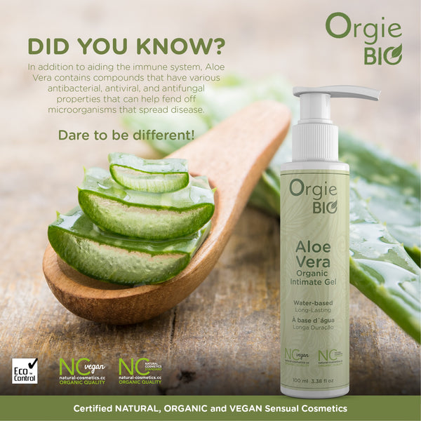 Orgie Bio Aloe Vera Organic Intimate Gel Water-Based Lubricant - 100ml - Extreme Toyz Singapore - https://extremetoyz.com.sg - Sex Toys and Lingerie Online Store
