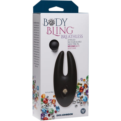 Doc Johnson Body Bling Breathless Rechargeable Mini-Vibe - Extreme Toyz Singapore - https://extremetoyz.com.sg - Sex Toys and Lingerie Online Store