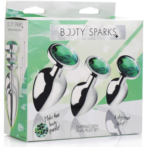 Booty Sparks Emerald Gem Anal Plug Set Extreme Toyz Singapore 