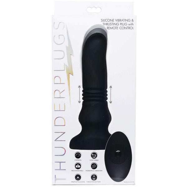 ThunderPlugs Vibrating & Thrusting Plug with Remote Control -  Extreme Toyz Singapore - https://extremetoyz.com.sg - Sex Toys and Lingerie Online Store - Bondage Gear / Vibrators / Electrosex Toys / Wireless Remote Control Vibes / Sexy Lingerie and Role Play / BDSM / Dungeon Furnitures / Dildos and Strap Ons  / Anal and Prostate Massagers / Anal Douche and Cleaning Aide / Delay Sprays and Gels / Lubricants and more...