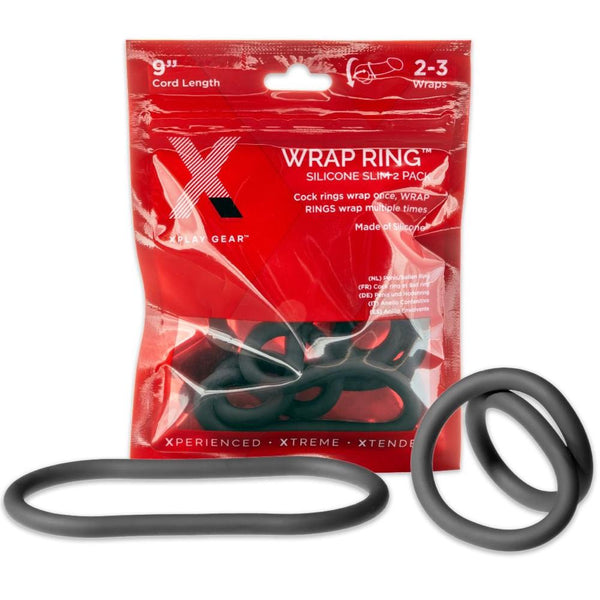 Perfect Fit The XPLAY Silicone 9" Thin Wrap Ring (2 Pack) - Extreme Toyz Singapore - https://extremetoyz.com.sg - Sex Toys and Lingerie Online Store