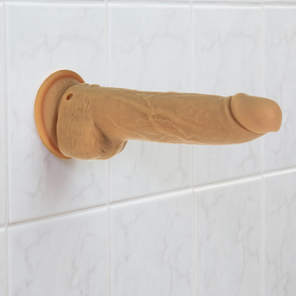 BMS Naked Addiction 9” Thrusting Rechargeable Dong with Remote Control - Extreme Toyz Singapore - https://extremetoyz.com.sg - Sex Toys and Lingerie Online Store