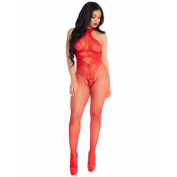 Leg Avenue Over You Fishnet Bodystocking (2 Colours Available) - Extreme Toyz Singapore - https://extremetoyz.com.sg - Sex Toys and Lingerie Online Store