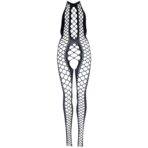 Leg Avenue Hot Catch Crotchless Open Back Fishnet Bodystocking (O/S) - Extreme Toyz Singapore - https://extremetoyz.com.sg - Sex Toys and Lingerie Online Store