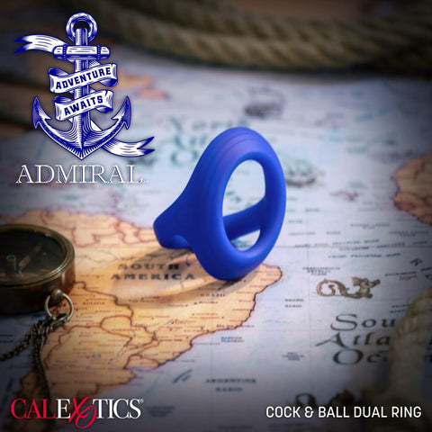 CalExotics Admiral Cock & Ball Dual Ring - Extreme Toyz Singapore - https://extremetoyz.com.sg - Sex Toys and Lingerie Online Store