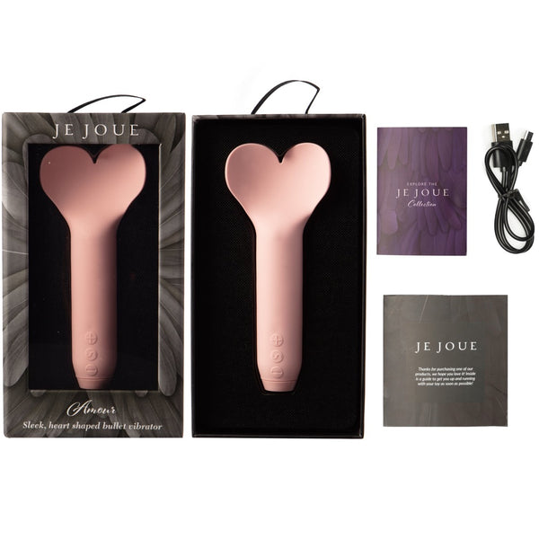 Je Joue Amour Heart-Shaped Rechargeable Bullet Vibrator - Extreme Toyz Singapore - https://extremetoyz.com.sg - Sex Toys and Lingerie Online Store