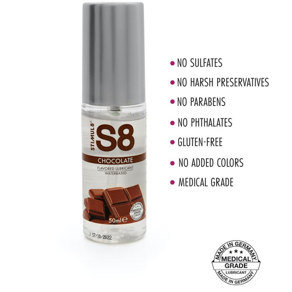 Stimul8 S8 Chocolate Flavored Lube 50ml - Extreme Toyz Singapore - https://extremetoyz.com.sg - Sex Toys and Lingerie Online Store